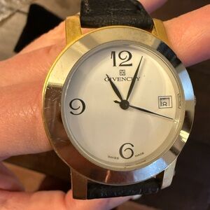 Givenchy Gold and Black Timepiece